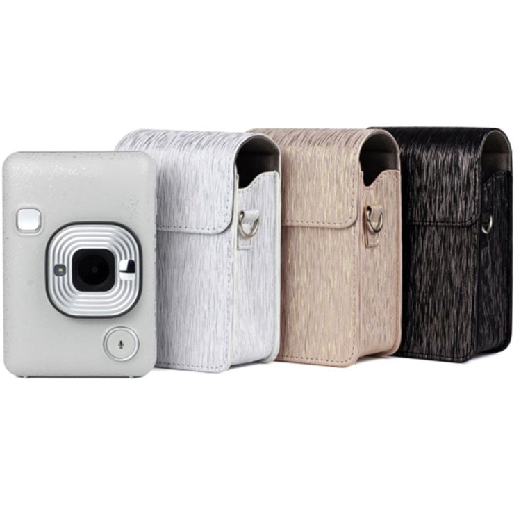 Richwell Brushed Camera Case PU Leather Case for Fujifilm Instax Mini Liplay Instant Camera(Black) - free shipping - PMC TechLife - Order now!