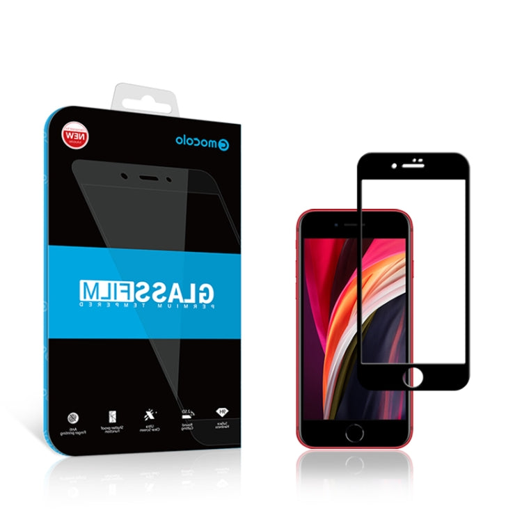 For iPhone SE 2020 2pcs mocolo 0.33mm 9H 2.5D Full Glue Tempered Glass Film - iPhone SE 2022 / 2020 Tempered Glass by mocolo | Online Shopping South Africa | PMC TechLife | Buy Now Pay Later Mobicred