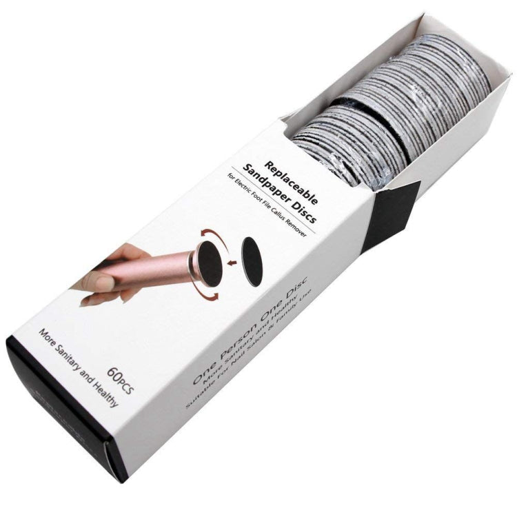 60 PCS Replacement Sandpaper Disk for Electric Foot Polisher, Specification:100 Mesh(Fine Sand) - free shipping - PMC TechLife - Order now!