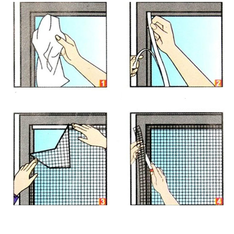 Fly Bug Mosquito Net Door Window Net Netting Mesh Screen Curtain Protector Flyscreen Insect DIY, Size:1.3x1.5m(Black) - free shipping - PMC TechLife - Order now!