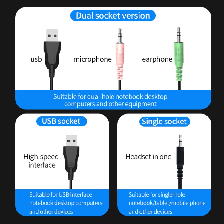 PANTSAN PSH-400 USB Computer Head-Mounted Luminous RGB Wired Headset, Specification:7.1 USB - Multimedia Headset by PANTSAN | Online Shopping South Africa | PMC TechLife | Buy Now Pay Later Mobicred