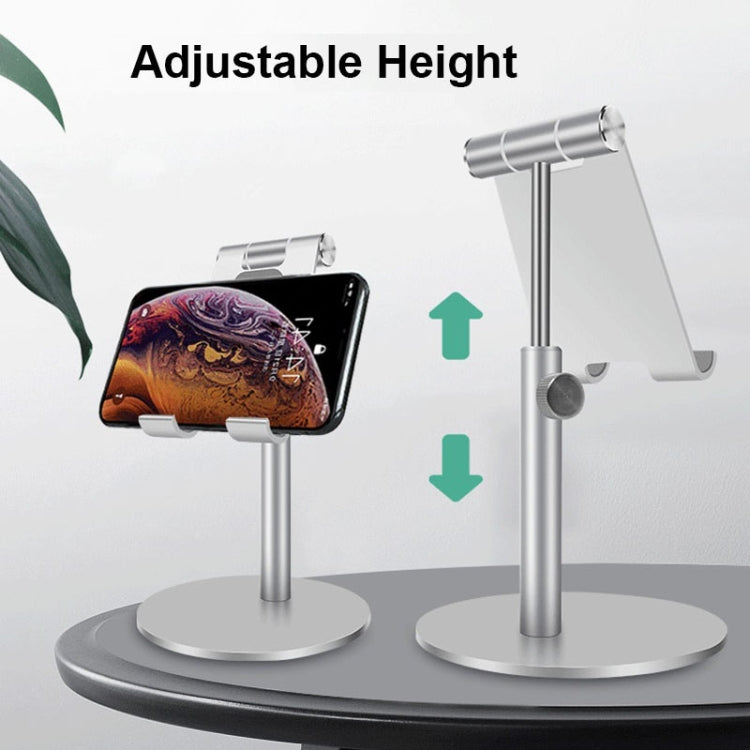Adjustable Aluminum Alloy Cell Phone Tablet Holder Desk Stand Mount(Rose Gold) - Desktop Holder by PMC TechLife | Online Shopping South Africa | PMC TechLife