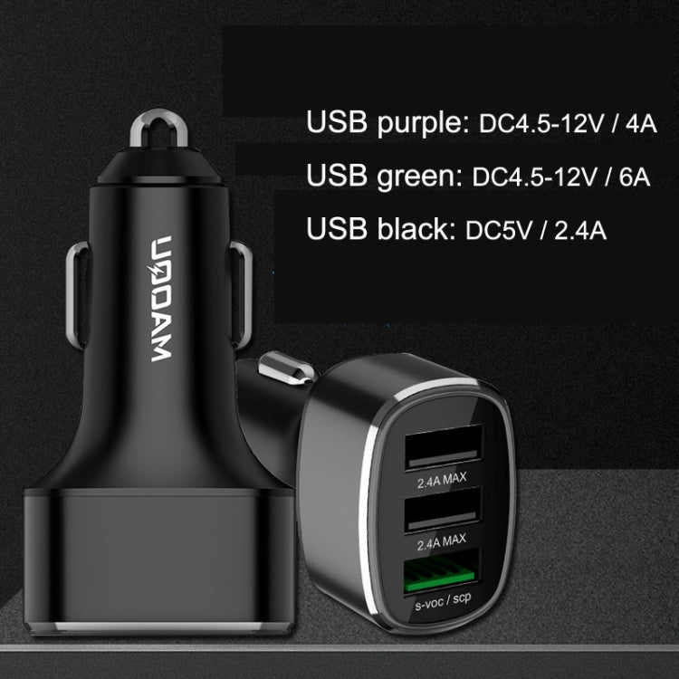 QIAKEY GT780 3 USB Ports Fast Charge Car Charger(Black) - free shipping - PMC TechLife - Order now!
