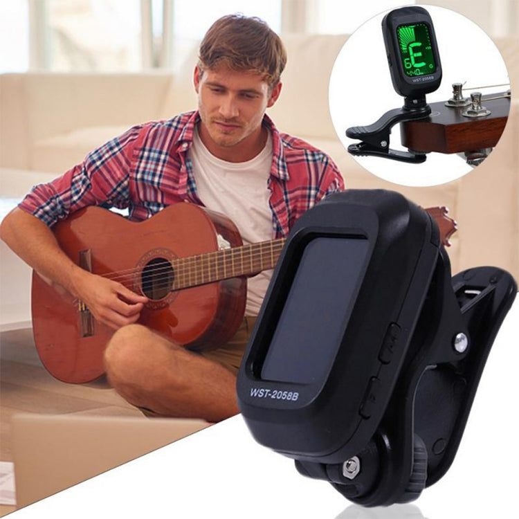 Little Angel WST-2058B Guitar Capo Electronic Tuner, Size:5��3.7��2.7cm(Black) - free shipping - PMC TechLife - Order now!