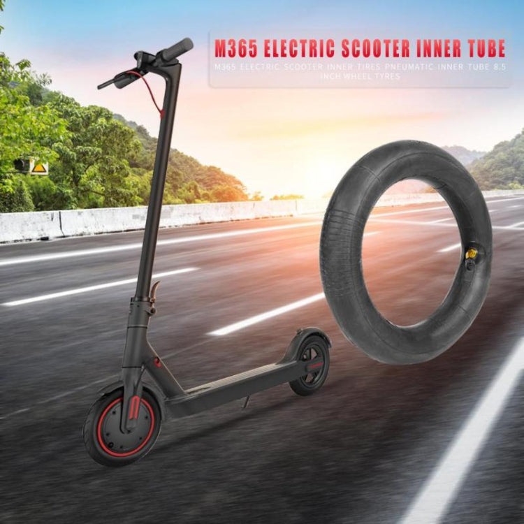 2 PCS For Xiaomi Mijia M365 Electric Scooter 8.5 inch Rubber Padded Tire Inner Tube with Valve Cover(Black) - Accessories & Parts by PMC TechLife | Online Shopping South Africa | PMC TechLife | Buy Now Pay Later Mobicred