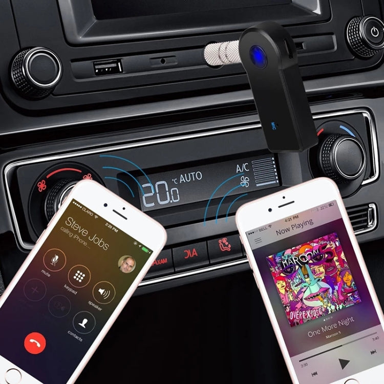 2 in 1 3.5mm AUX Metal Adapter + USB Car Bluetooth 4.1 Wireless Bluetooth Receiver Audio Receiver Converter - Audio Receiver Transmitter by PMC TechLife | Online Shopping South Africa | PMC TechLife