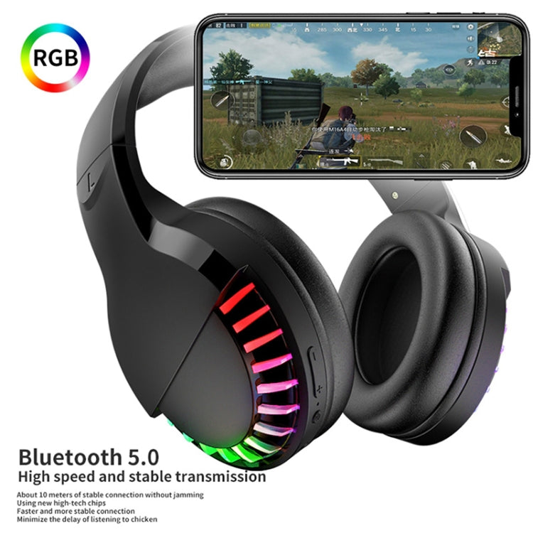 SH33 Bluetooth Wired Dual-mode RGB Headset Mobile Phone Heavy Bass Noise Reduction Gaming Headset( Pink) - Multimedia Headset by PMC TechLife | Online Shopping South Africa | PMC TechLife