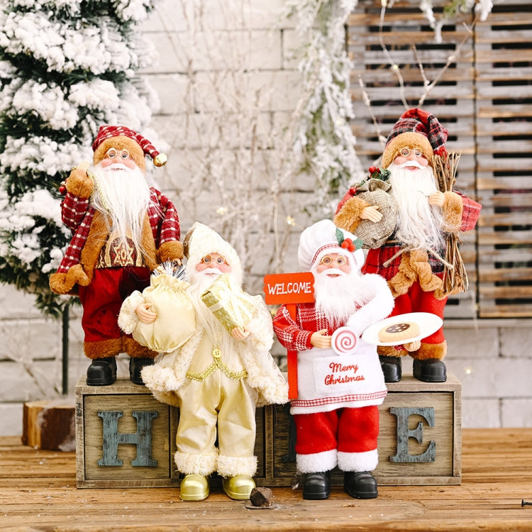 Christmas Decoration Standing Santa Claus Doll Christmas Backpack Old Man Doll Ornaments, Specification: Gift - Christmas Dolls by PMC TechLife | Online Shopping South Africa | PMC TechLife | Buy Now Pay Later Mobicred