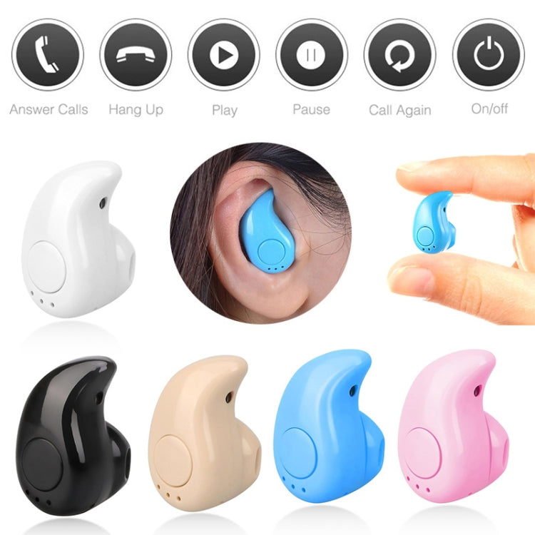 S530 Mini In-ear Sport Handsfree Wireless Bluetooth Earphone, with Microphone(beige) - Bluetooth Earphone by PMC TechLife | Online Shopping South Africa | PMC TechLife