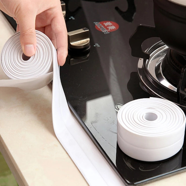 Durable PVC Material Waterproof Mold Proof Adhesive Tape Kitchen Bathroom Wall Sealing Tape, Width:2.2cm x 3.2m(Grey) - Adhesives & Sealers by PMC TechLife | Online Shopping South Africa | PMC TechLife | Buy Now Pay Later Mobicred