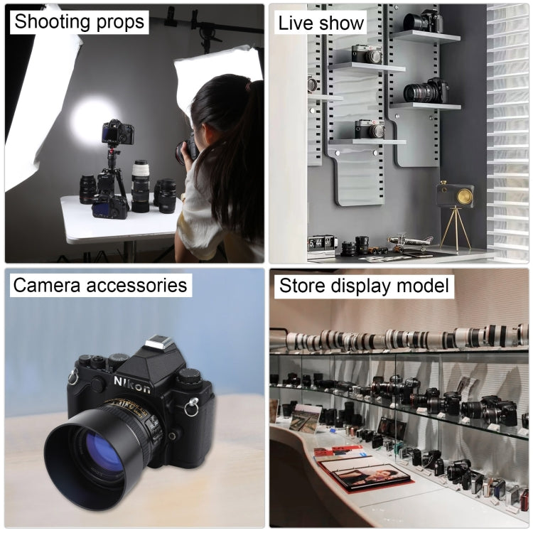 Non-Working Fake Dummy DSLR Camera Model DF Model Room Props Ornaments Display Photo Studio Camera Model Props, Color:Black(With Hood) - Camera Model by PMC TechLife | Online Shopping South Africa | PMC TechLife