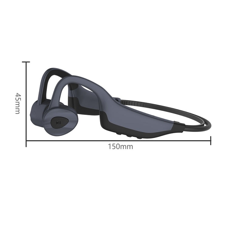 K7 Bone Conduction Bluetooth 5.0 Wireless Earphone Waterproof Headphones 16GB RAM(Gray) - Bluetooth Earphone by PMC TechLife | Online Shopping South Africa | PMC TechLife