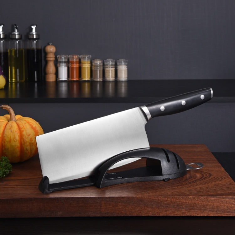 Multi-Function Fish Shape Knife Sharpener Tool Holder Diamond Tungsten Steel Knife Sharpener(Black) - Knife Sharpener by PMC TechLife | Online Shopping South Africa | PMC TechLife