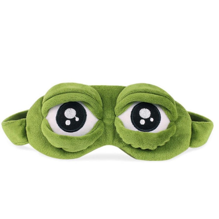 Cute Eyes Plush3D Frog Shade Cover Sleeping Rest Travel Eye Mask with Ice Bag - Eye Masks by PMC TechLife | Online Shopping South Africa | PMC TechLife