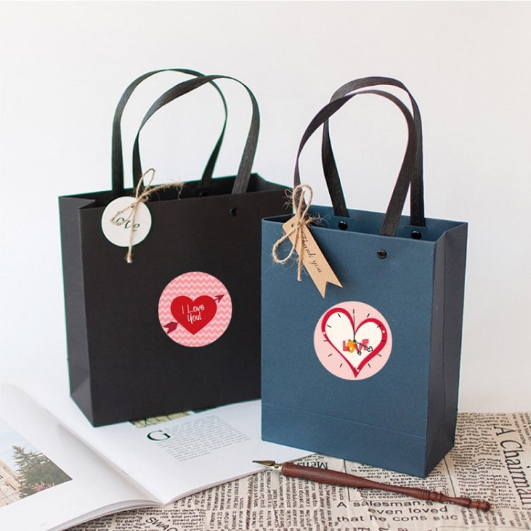 5 PCS Olled Round Valentines Day Heart Gift Decoration Sticker Label(2.5cm / 1inch) - Sticker & Tags by PMC TechLife | Online Shopping South Africa | PMC TechLife