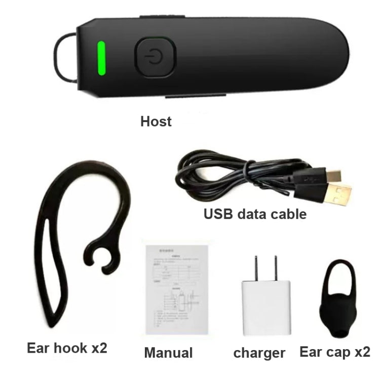 A08 Mini Ear Hook Wireless Walkie Talkie Outdoor Mini Walkie Talkie Wireless Bluetooth Walkie Talkie - Handheld Walkie Talkie by PMC TechLife | Online Shopping South Africa | PMC TechLife