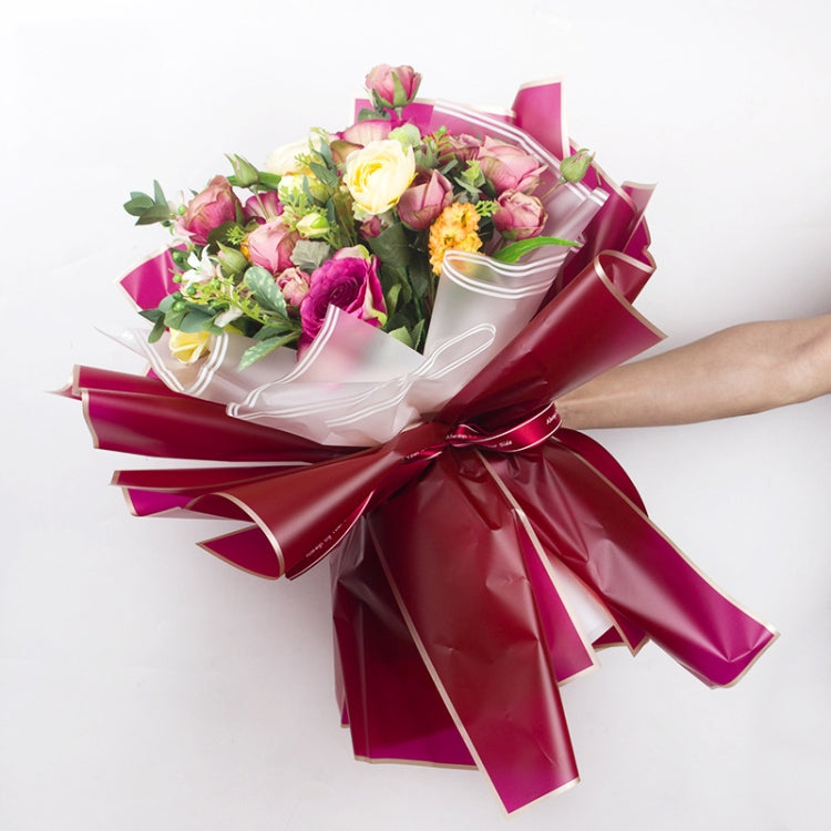 20 Sheets / Pack Phnom Penh Flower Matte Paper Flower Wrapping Paper Bouquet Jelly Film Waterproof Gift Wrapping Paper 58x58cm, Colour: Black - Holiday Decorations by PMC TechLife | Online Shopping South Africa | PMC TechLife