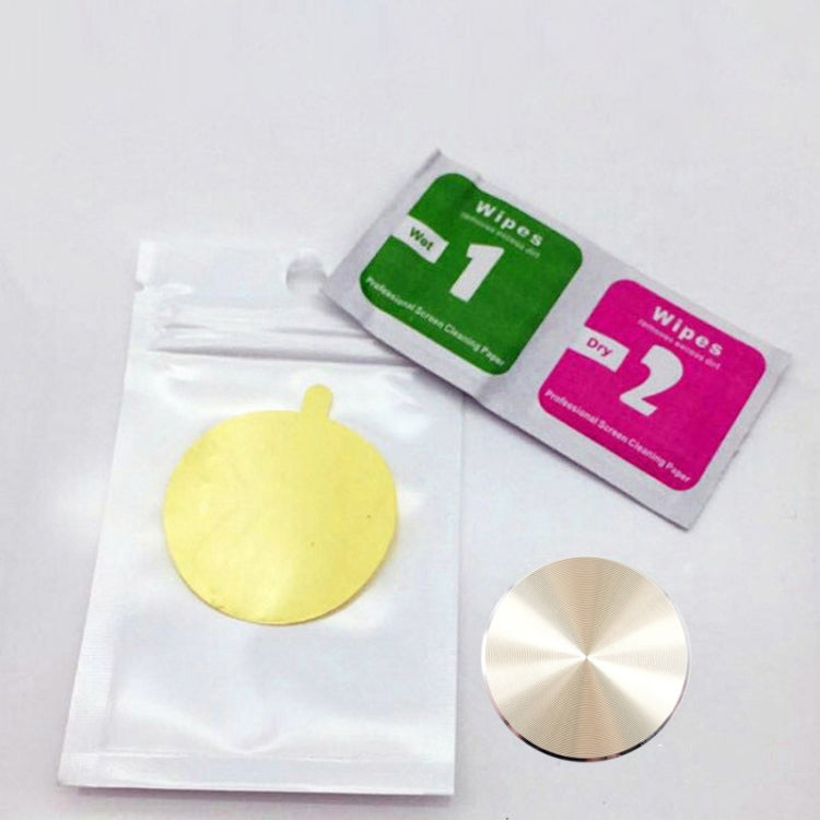 10 PCS CD Texture Aluminum Alloy Magnetic Sheet Magnetic Patch Set For Car Phone Holder, With Alcohol Cotton Sheet And Protective Film(Rose Gold) - Hand-Sticking Bracket by PMC TechLife | Online Shopping South Africa | PMC TechLife