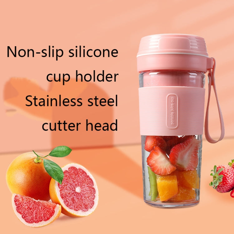 FS1300 Mini Juicer Home Portable Cooking Machine Student Juice Cup Juicer, Colour: Cherry Blossom Four Blade - Electric juicers by PMC TechLife | Online Shopping South Africa | PMC TechLife