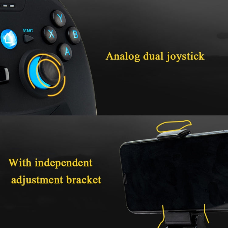 CX-X1 2.4GHz + Bluetooth 4.0 Wireless Game Controller Handle For Android / iOS / PC / PS3 Single Handle (Blue) - Gamepads by PMC TechLife | Online Shopping South Africa | PMC TechLife