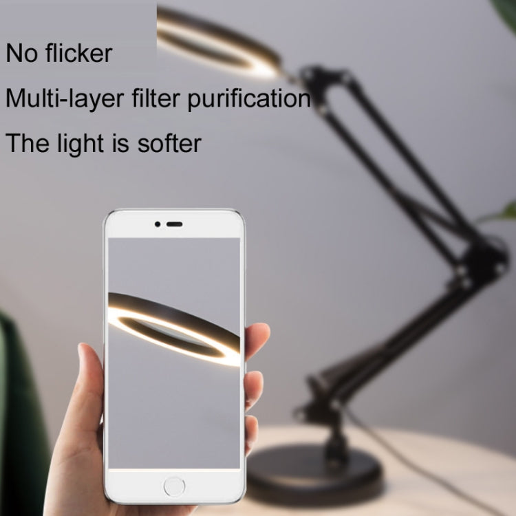 8X Magnifying Glass Lamp Beauty Nail Tattoo Repair Office Reading Lamp, Colour: With Magnifying Glass (Black) - by PMC TechLife | Online Shopping South Africa | PMC TechLife