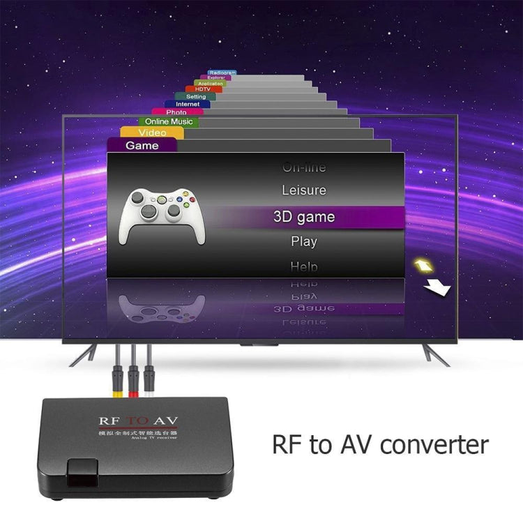 RF To AV Converter TV Channel Selector Channel Extender, Supports Full Standard - DVB-T & Analog Solutions by PMC TechLife | Online Shopping South Africa | PMC TechLife