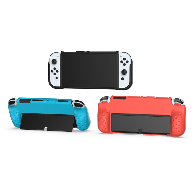 DOBE TNS-1142 Anti-Slip Anti-Fall Game Console Soft Shell Protective Cover For Nintendo Switch OLED(Red) - Cases by DOBE | Online Shopping South Africa | PMC TechLife | Buy Now Pay Later Mobicred