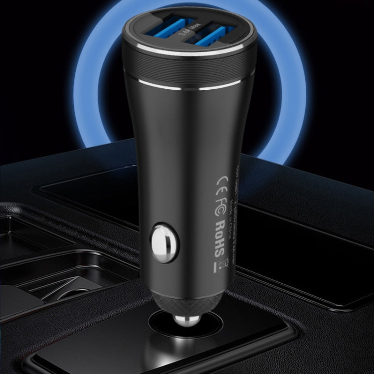 QIAKEY BK918 Dual Ports Fast Charge Car Charger - Car Charger by QIAKEY | Online Shopping South Africa | PMC TechLife | Buy Now Pay Later Mobicred