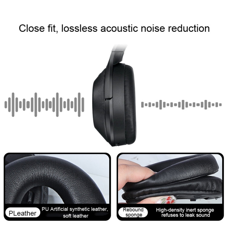 1 Pair PU Leather Earpads for Sony WH-1000XM4, Color: Black+Buckle - Earmuff & Pad by PMC TechLife | Online Shopping South Africa | PMC TechLife