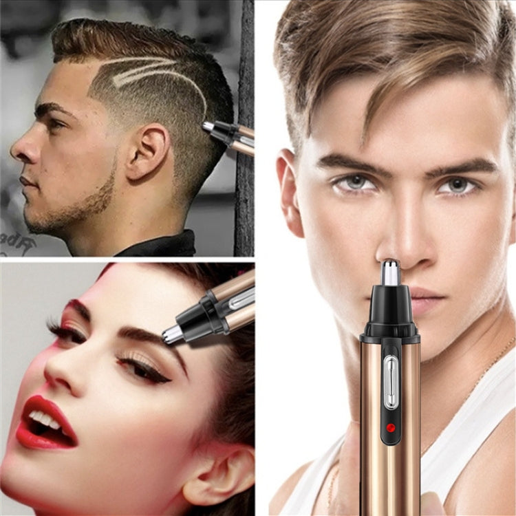 Electric Nose Hair Trimmer USB Rechargeable Eyebrow Trimmer Shaver( Gold) - free shipping - PMC TechLife - Order now!