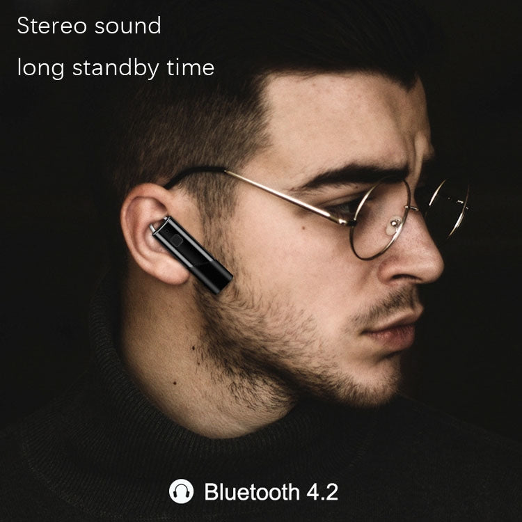 Single Ear 4.2 Bluetooth Headset Stereo HIFI Sports Wireless Bluetooth Headset(A1 Black) - Bluetooth Earphone by PMC TechLife | Online Shopping South Africa | PMC TechLife