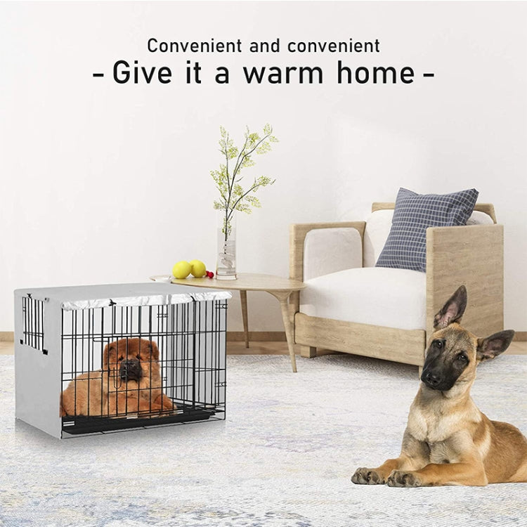 Oxford Cloth Pet Cage Cover Outdoor Furniture Dustproof Rainproof Sunscreen Cover, Size: 124.5x79x84cm(Grey) - Dust Covers by PMC TechLife | Online Shopping South Africa | PMC TechLife