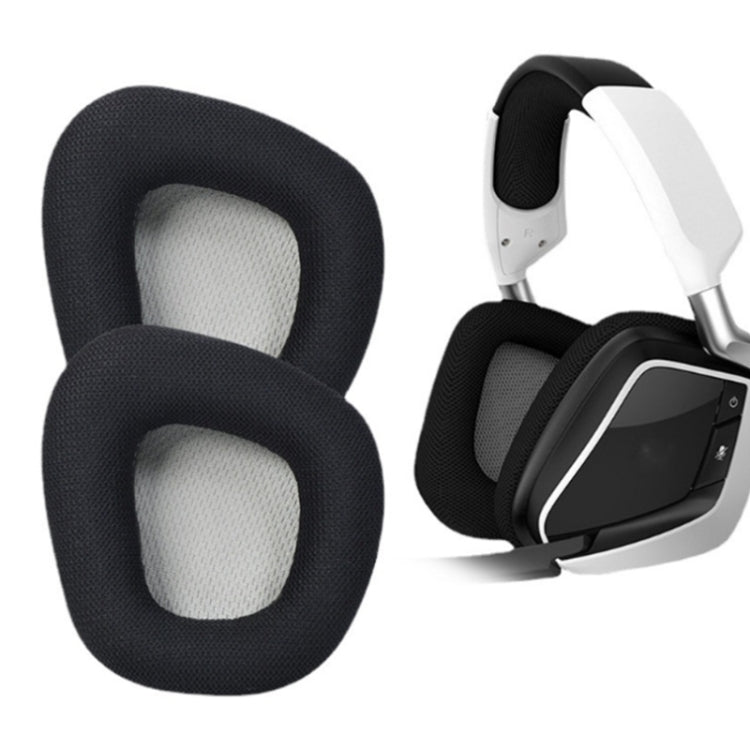 2 PCS Replacement Earpads for Corsair Void Pro Elite,Style: Yellow Bottom Grid - Earmuff & Pad by PMC TechLife | Online Shopping South Africa | PMC TechLife