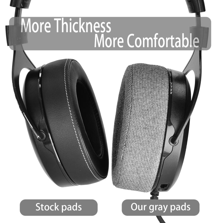 1Pair Earmuffs Earpads for CORSAIR HS50 Pro HS60 Pro HS70 Pro(Grey Linen Thickened) - Earmuff & Pad by PMC TechLife | Online Shopping South Africa | PMC TechLife