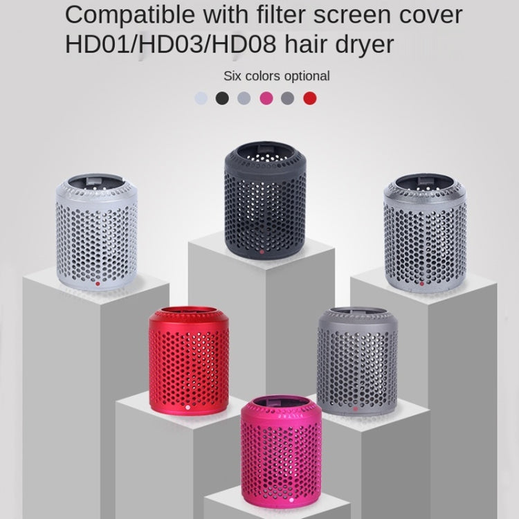 2 PCS Outer Cover Dust Filter for Dyson Hair Dryer HD01/HD03/HD08(Rose Red) - free shipping - PMC TechLife - Order now!
