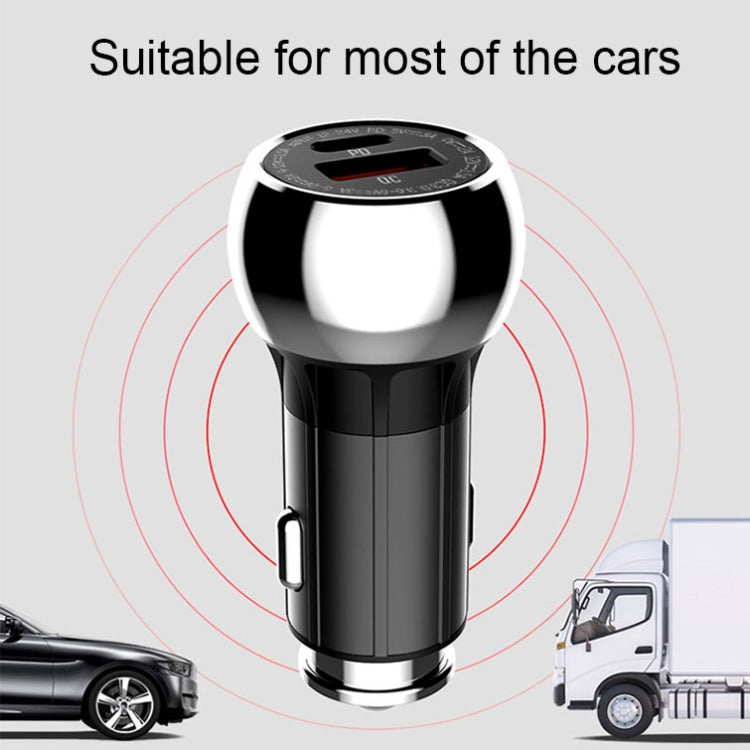 LDNIO C1 36W PD + QC 3.0 Car Fast Charger High Power Smart USB Car Charger with USB-C/Type-C Cable - Car Charger by LDNIO | Online Shopping South Africa | PMC TechLife | Buy Now Pay Later Mobicred