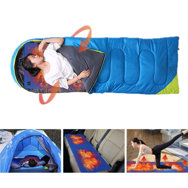 Winter USB Rechargeable Smart Seven Zone Heating Anti-cold Sleeping Bag Pad(Blue Orange) - Camping Mats by PMC TechLife | Online Shopping South Africa | PMC TechLife | Buy Now Pay Later Mobicred