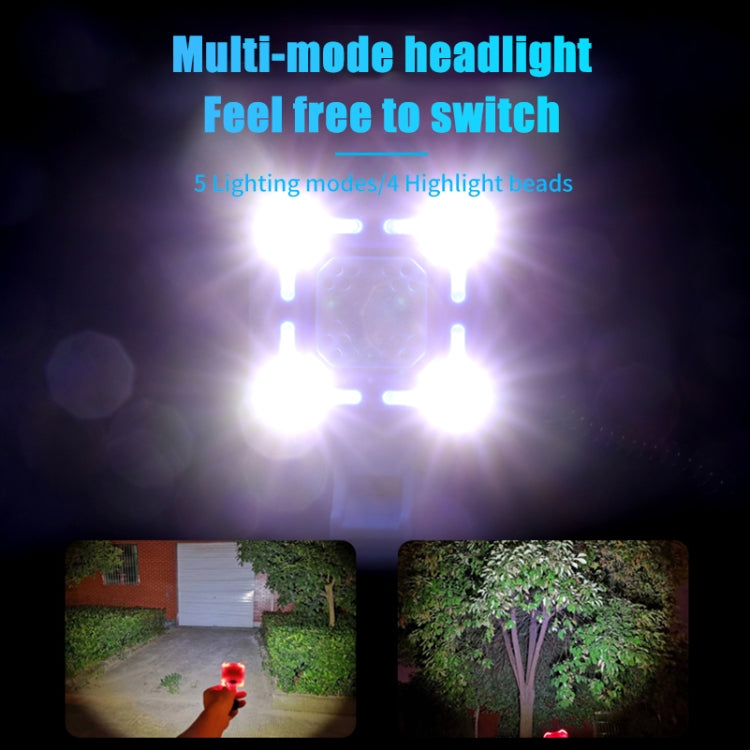 2 In 1 Bike 140db Bell 4 Lamp Cycling Light Bicycle Horn 5-sounds Alarm(Black) - free shipping - PMC TechLife - Order now!