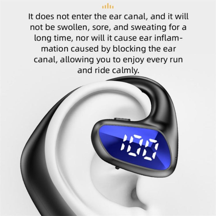 M-K8 Bluetooth Headset Ear Hanging Business Model Air Conduction Earphone(Black) - Bluetooth Earphone by PMC TechLife | Online Shopping South Africa | PMC TechLife