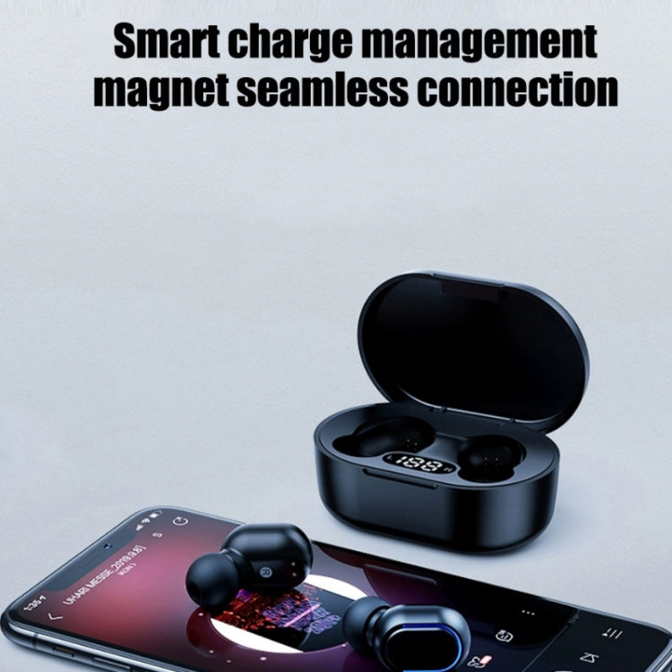 E7s Digital Sports Waterproof TWS Bluetooth 5.0 In-Ear Headphones(Yellow) - TWS Earphone by PMC TechLife | Online Shopping South Africa | PMC TechLife