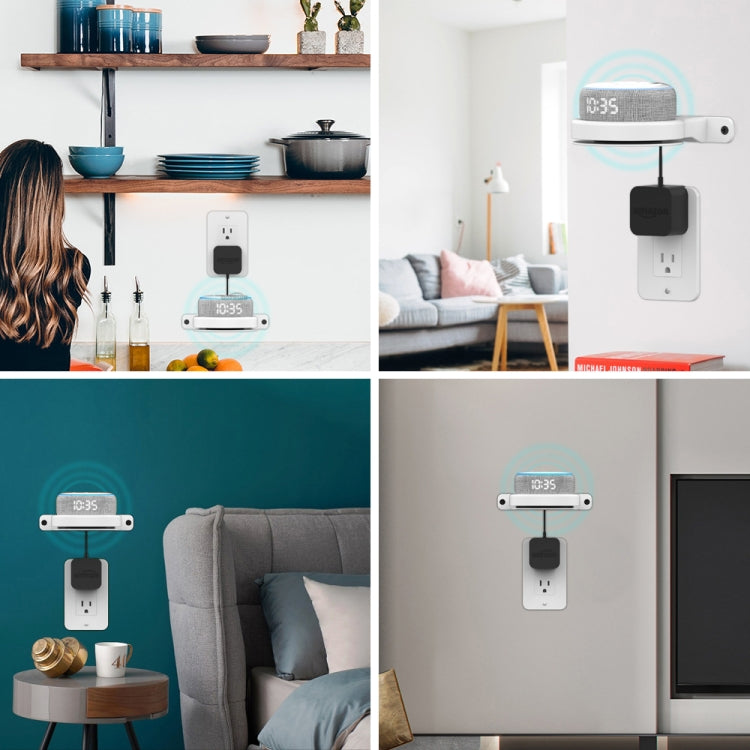For Amazon Echo Dot 3/4 AhaStyle DD96 Stand Wall Storage Stand(White) - Speaker Bracket by AhaStyle | Online Shopping South Africa | PMC TechLife