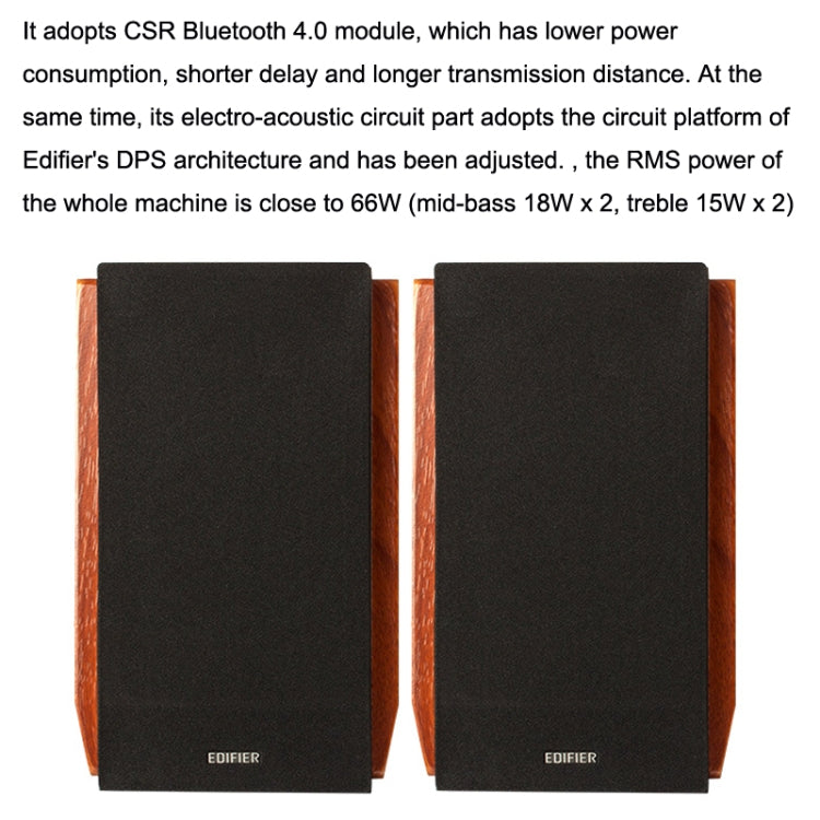 Edifier R1700BT Wireless Bluetooth HIFI Computer Speaker Subwoofer 2.0(Wood Grain) - free shipping - PMC TechLife - Order now!