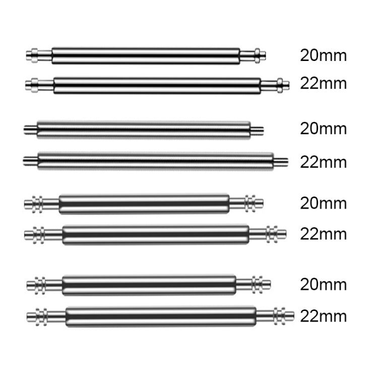 100pcs/set 304 Stainless Steel Strap Connecting Rod Strap Switch Lugs, Style: Double Drag (1.8x20mm) - Watch Parts & Tools by PMC TechLife | Online Shopping South Africa | PMC TechLife | Buy Now Pay Later Mobicred