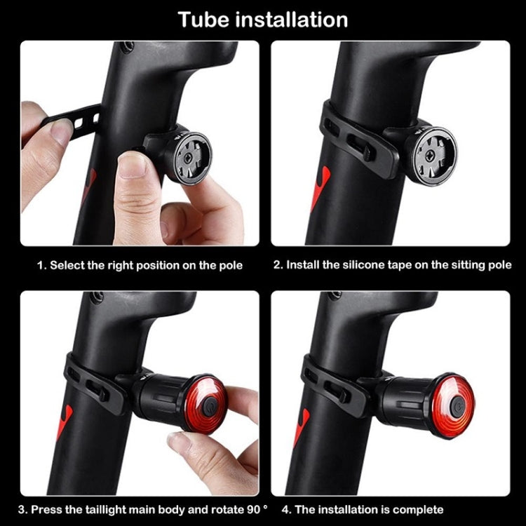 WEST BIKING Bicycle USB Charging Smart Brake Sensor Warning Tail Light(Sit Tube) - Taillights by WEST BIKING | Online Shopping South Africa | PMC TechLife | Buy Now Pay Later Mobicred