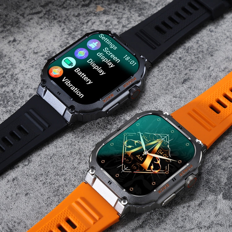 K57 Pro 1.96 Inch Bluetooth Call Music Weather Display Waterproof Smart Watch, Color: Black - free shipping - PMC TechLife - Order now!