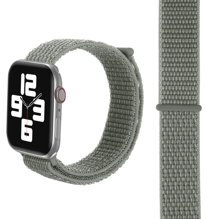 For Apple Watch 46mm / 49mm / 45mm / 44mm Simple Fashion Nylon Watch Band with Magic Stick(Silver Grey) - Watch Bands by PMC TechLife | Online Shopping South Africa | PMC TechLife | Buy Now Pay Later Mobicred