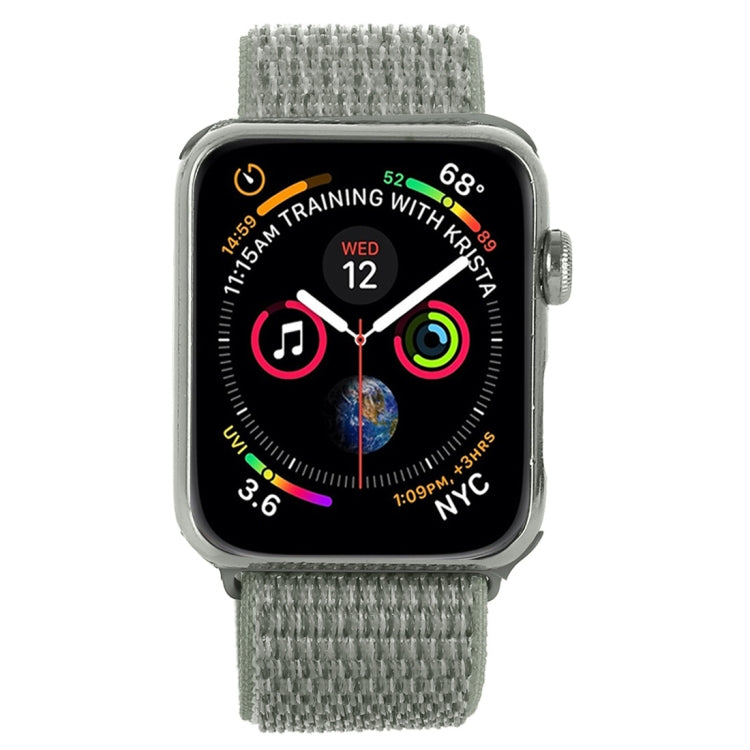 For Apple Watch 46mm / 49mm / 45mm / 44mm Simple Fashion Nylon Watch Band with Magic Stick(Silver Grey) - Watch Bands by PMC TechLife | Online Shopping South Africa | PMC TechLife | Buy Now Pay Later Mobicred
