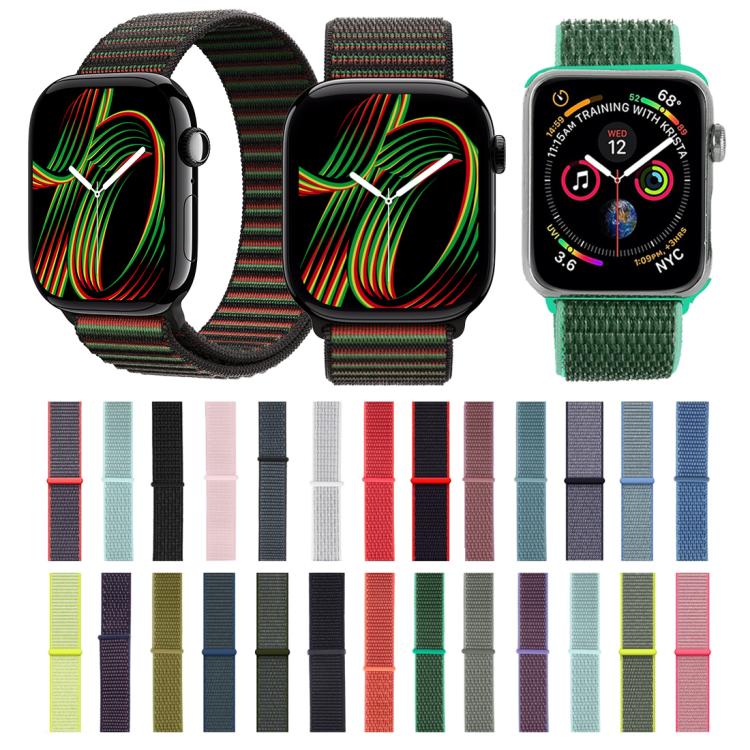 For Apple Watch 46mm / 49mm / 45mm / 44mm Simple Fashion Nylon Watch Band with Magic Stick(Black Unity) - free shipping - PMc TechLife - Order now!