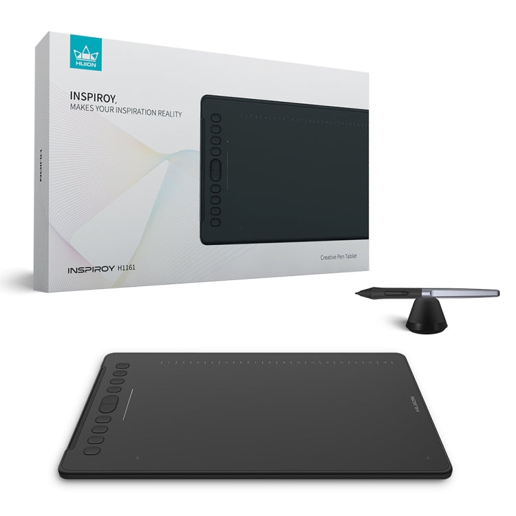 HUION H1161 5080 LPI Touch Strip Art Drawing Tablet for Fun, with Battery-free Pen & Pen Holder - free shipping - PMC TechLife - Order now!