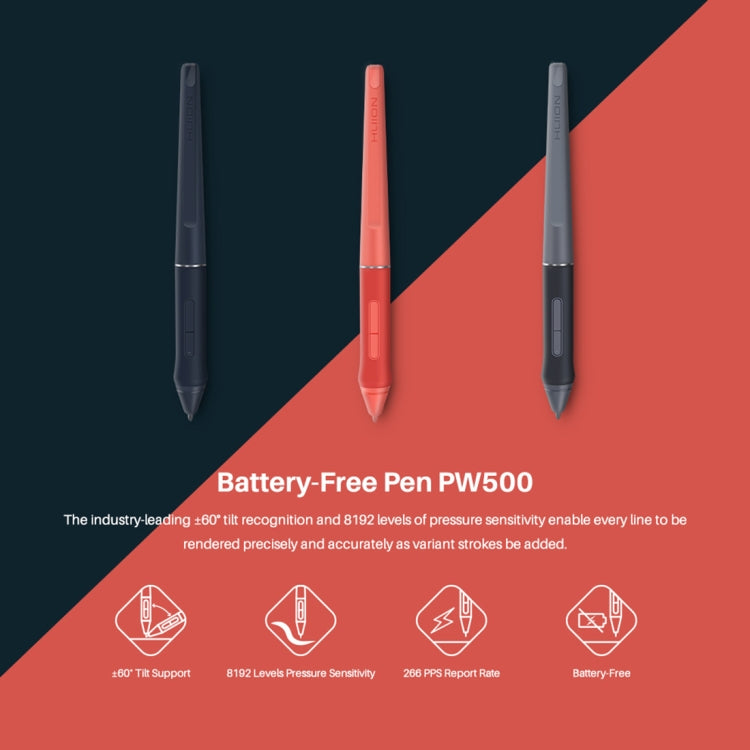 HUION HS611 5080 LPI Touch Strip Art Drawing Tablet for Fun, with Battery-free Pen & Pen Holder(Blue) - free shipping - PMC TechLife - Order now!